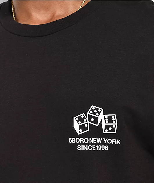 37535-5boro-dice-black-white-t-shirt-3.webp 5Boro Dice Black & White T-Shirt