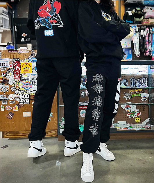 3781-huf-x-spider-man-black-sweatpants-6.jpg HUF x Spider-Man Black Sweatpants