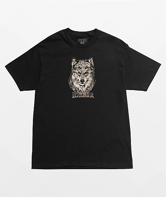 38736-baker-wolf-black-t-shirt-1.webp Baker Wolf Black T-Shirt