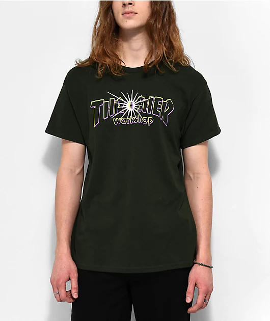 Thrasher x Alien Workshop Nova Green T-Shirt