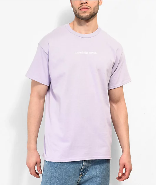 39008-can-t-blame-the-youth-unfuck-the-world-lavender-t-shirt-1.webp Can't Blame The Youth Unfuck The World Lavender T-Shirt