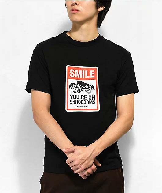 39029-40s-shorties-smile-black-t-shirt-1.webp 40s & Shorties Smile Black T-Shirt