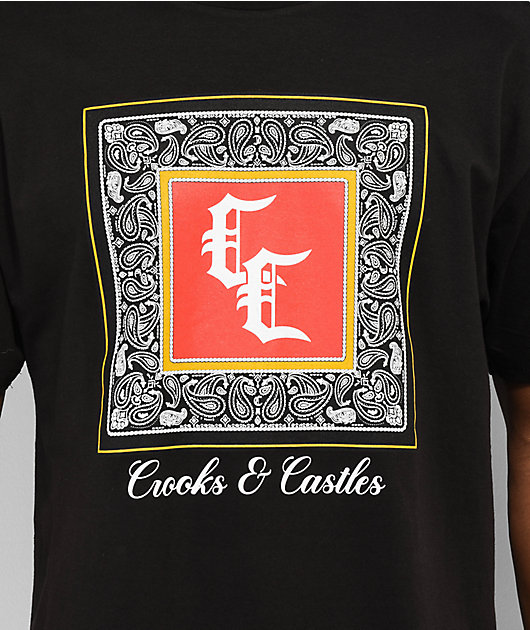 39409-crooks-castles-bandana-black-t-shirt-2.jpg Crooks & Castles Bandana Black T-Shirt