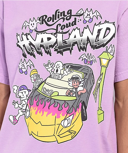 39685-hypland-x-rolling-loud-skeleton-car-purple-t-shirt-2.webp Hypland x Rolling Loud Skeleton Car Purple T-Shirt