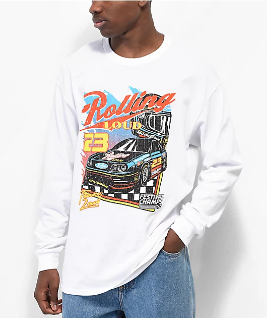 Rolling Loud On the Run White Long Sleeve T-Shirt