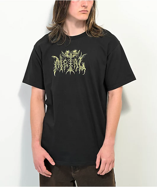 Metal Ancient Logo Black T-Shirt