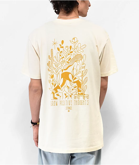 40168-stance-lineups-cream-t-shirt-1.webp Stance Lineups Cream T-Shirt