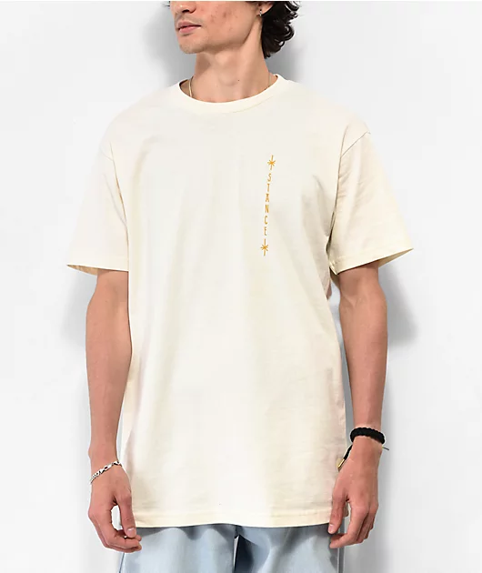 40168-stance-lineups-cream-t-shirt-2.webp Stance Lineups Cream T-Shirt