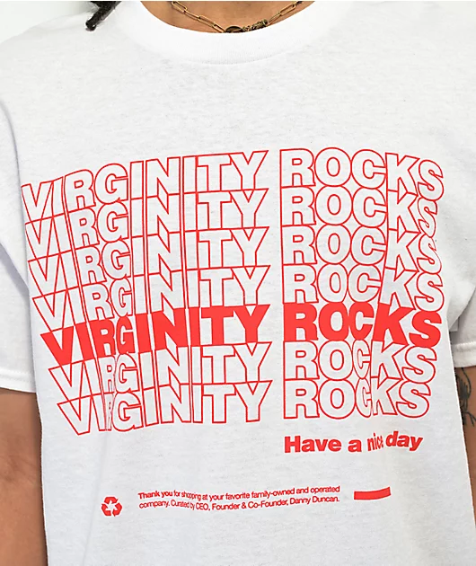 40431-danny-duncan-virginity-rocks-thanks-white-t-shirt-2.webp Danny Duncan Virginity Rocks Thanks White T-Shirt