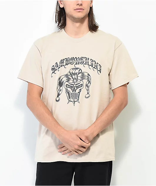 Samborghini Old English Jester Natural T-Shirt