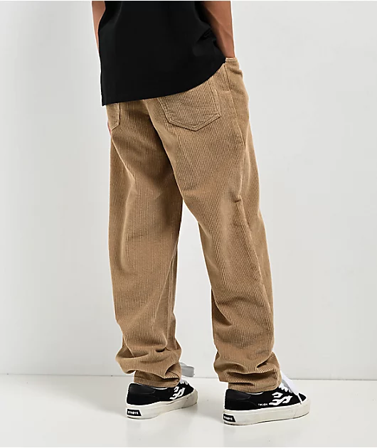 Empyre Kids' Loose Fit Khaki Corduroy Skate Pants
