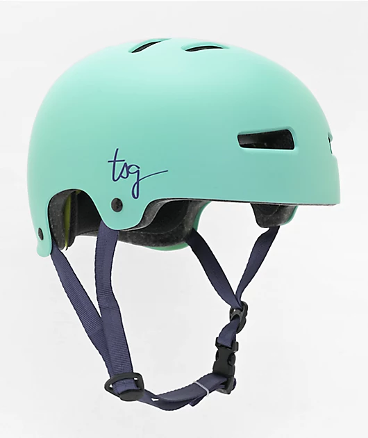 TSG Womens Evolution Satin Mint Skateboard Helmet