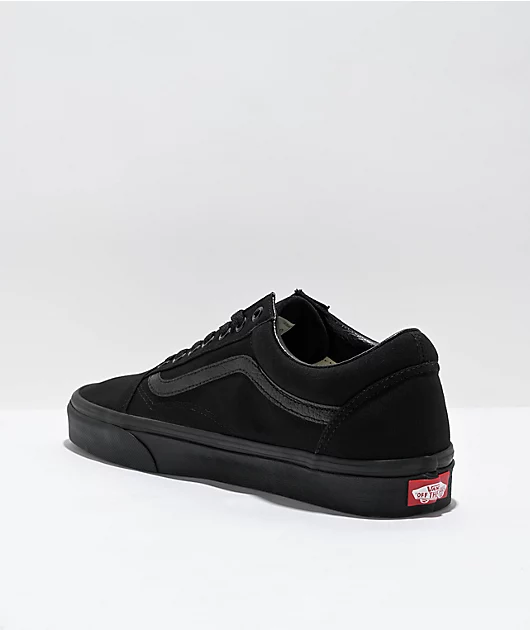 Vans Old Skool Mono Black Skate Shoes