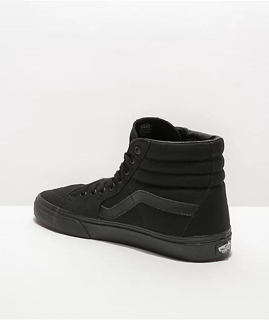 Vans Sk8-Hi Mono Black Skate Shoes