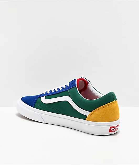 42027-vans-old-skool-yacht-club-blue-green-yellow-red-skate-shoes-3.webp Vans Old Skool Yacht Club Blue, Green, Yellow & Red Skate Shoes