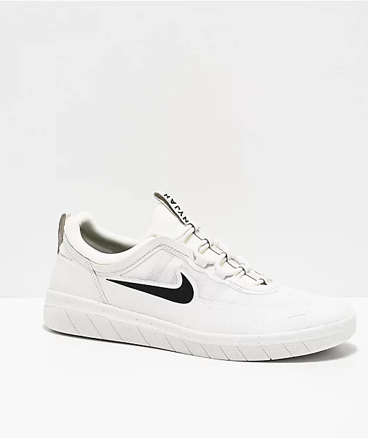 Nike SB Nyjah Free 2 Summit White Skate Shoes
