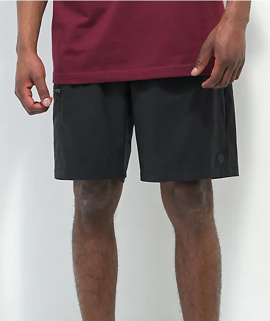 Dravus Bay Black Board Shorts