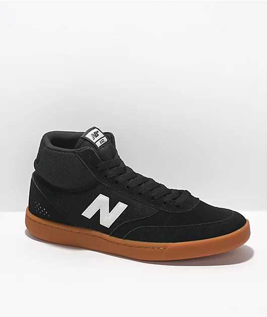 New Balance Numeric 440 Black & Gum High Top Skate Shoes