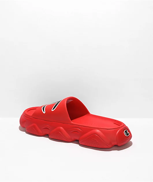 42207-champion-mellow-squish-red-slide-sandals-2.webp Champion Mellow Squish Red Slide Sandals