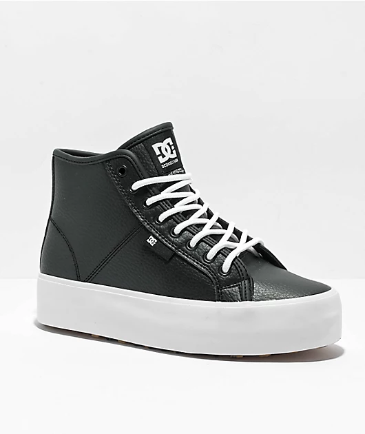 DC Manual Winterized Black & White Platform Shoes