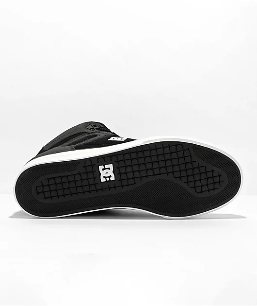 42365-dc-pure-high-top-black-white-skate-shoes-4.webp DC Pure High Top Black & White Skate Shoes