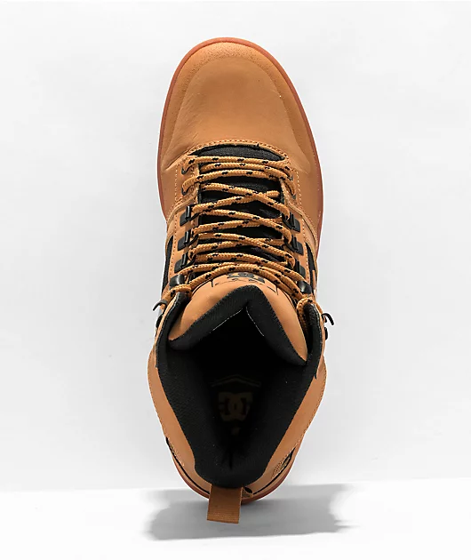 42368-dc-pure-high-top-wheat-black-work-boots-3.webp DC Pure High Top Wheat & Black Work Boots