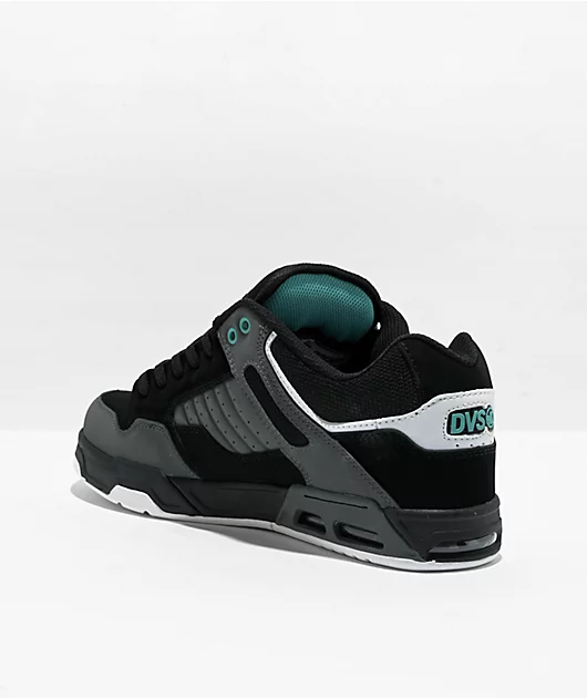 DVS Enduro Heir Black, Charcoal & Turquoise Skate Shoes