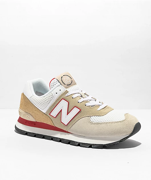 New Balance Lifestyle ML574D Beige & Orange Shoes