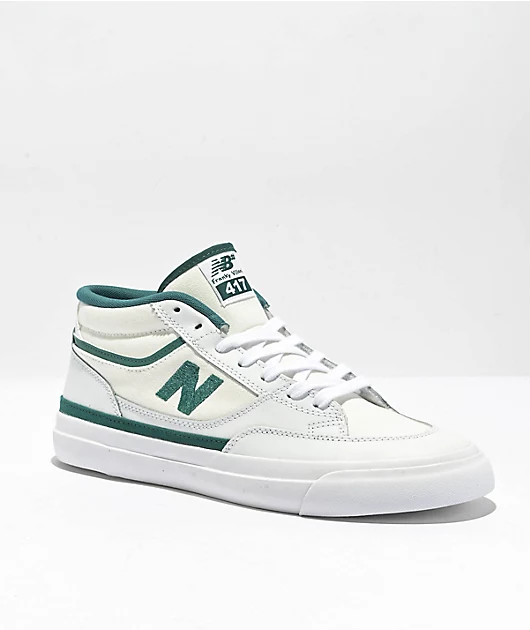 New Balance Numeric 417 Villani White & Vintage Teal Skate Shoes