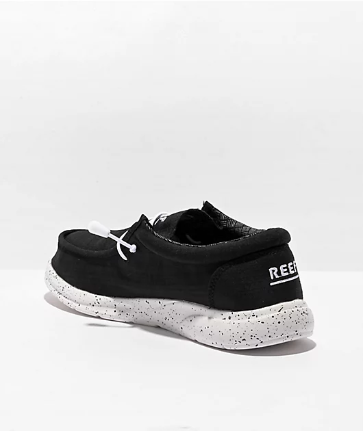 42836-reef-cushion-coast-tx-black-white-canvas-slip-on-shoes-2.webp Reef Cushion Coast TX Black & White Canvas Slip-On Shoes