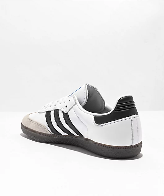 adidas Samba ADV White, Black & Gum Skate Shoes