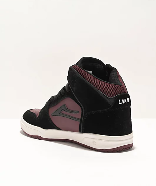 42981-lakai-kids-telford-black-burgundy-suede-skate-shoes-2.webp Lakai Kids Telford Black & Burgundy Suede Skate Shoes