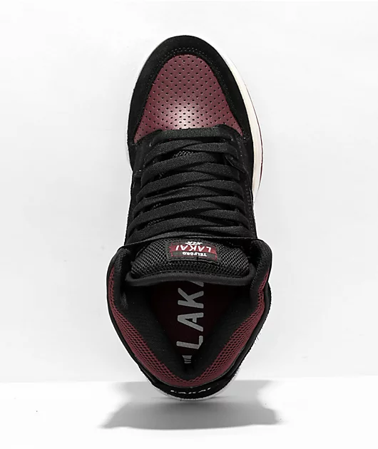 42981-lakai-kids-telford-black-burgundy-suede-skate-shoes-3.webp Lakai Kids Telford Black & Burgundy Suede Skate Shoes