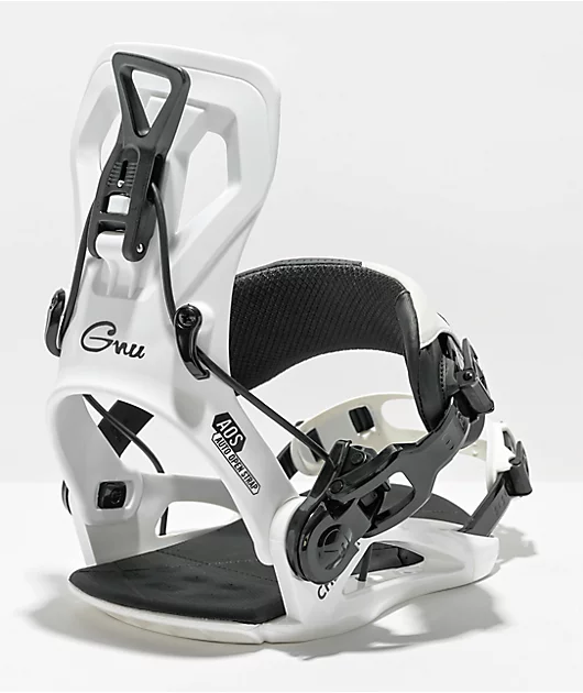 GNU Cheeter White Snowboard Bindings 2023
