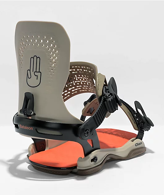 Bataleon Chaos Asymwrap Sand Snowboard Bindings 2023