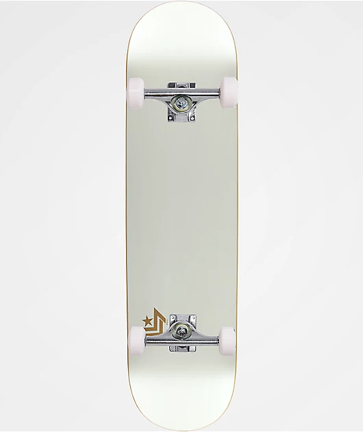 Mini Logo Chevron White 7.75\" Assembled Skateboard Complete