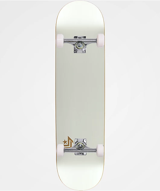 Mini Logo Chevron White 8.25\" Assembled Skateboard Complete