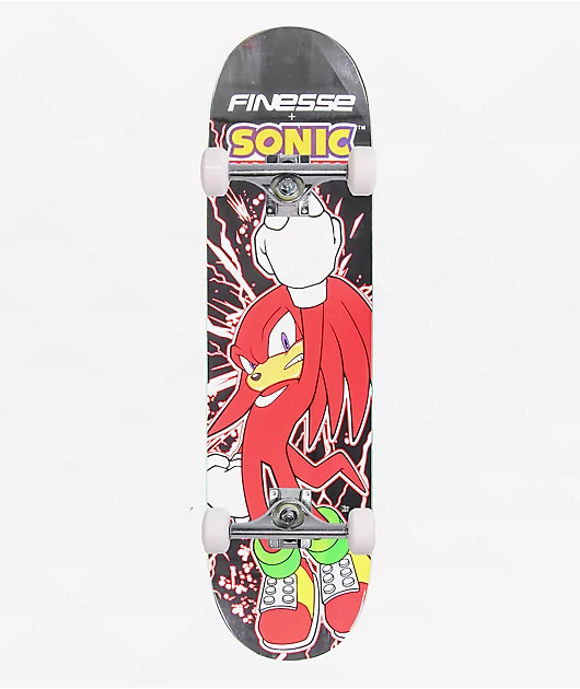 Finesse x Sonic The Hedgehog Knuckles 8.25\" Assembled Skateboard Complete