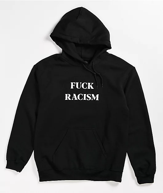 Rebel Soul F Racism Black Hoodie