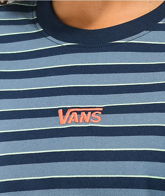 Vans Skate Stripe Blue & Black Long Sleeve T-Shirt