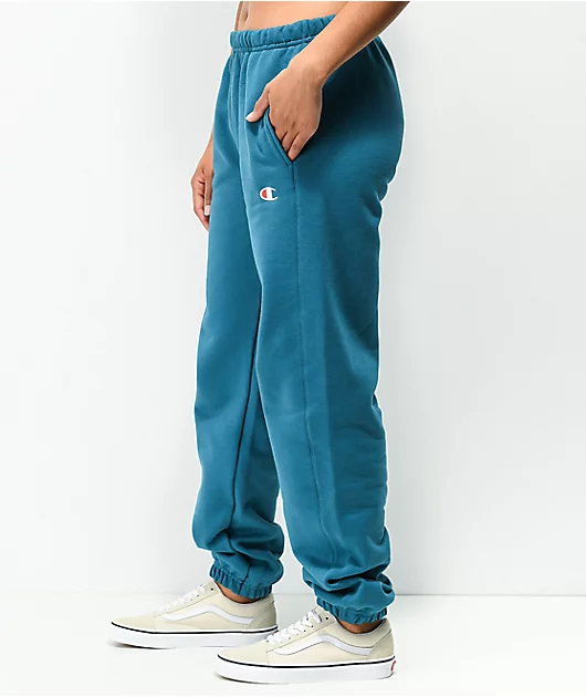 43744-champion-reverse-weave-boyfriend-fit-teal-sweatpants-5.webp Champion Reverse Weave Boyfriend Fit Teal Sweatpants