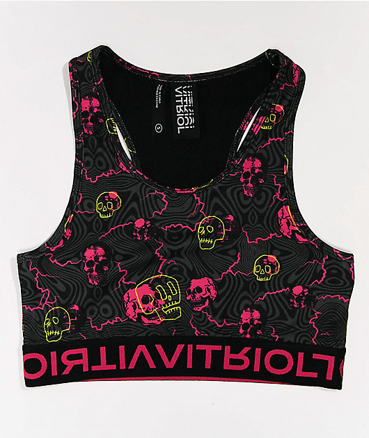 43954-vitriol-jill-lightning-skull-sports-bra-1.jpg Vitriol Jill Lightning Skull Sports Bra