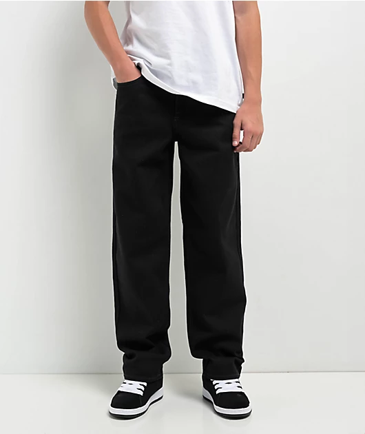Empyre Kids Loose Fit Black Denim Skate Pants