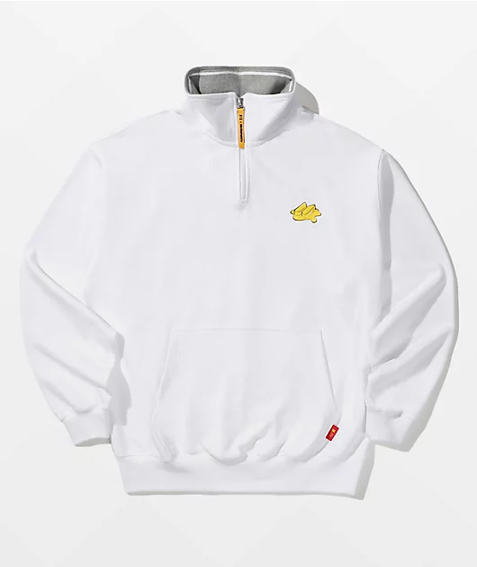 BTS x McDonald's Melting White Quarter Zip Sweatshirt