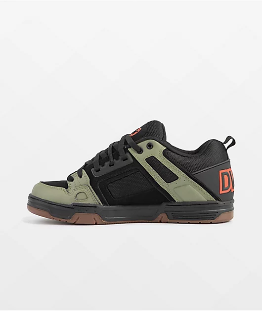 45166-dvs-comanche-black-olive-orange-skate-shoes-3.webp DVS Comanche Black, Olive & Orange Skate Shoes
