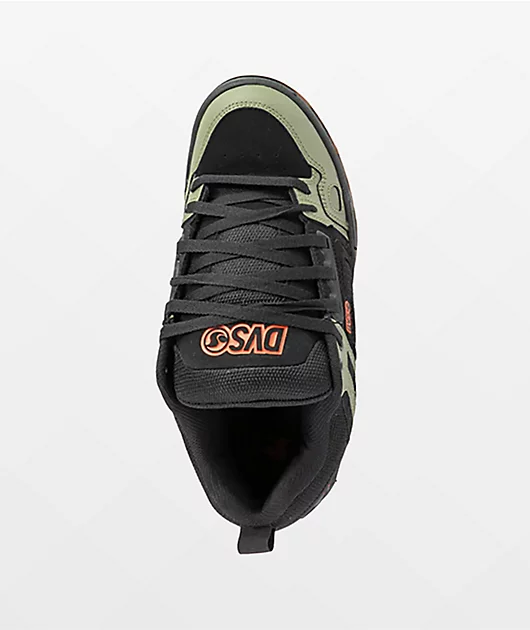 45166-dvs-comanche-black-olive-orange-skate-shoes-4.webp DVS Comanche Black, Olive & Orange Skate Shoes