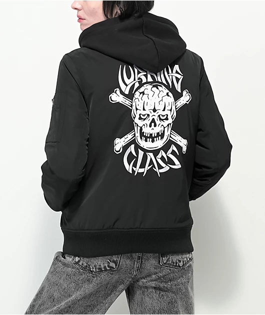 45332-lurking-class-by-sketchy-tank-bones-black-hooded-bomber-jacket-1.webp Lurking Class by Sketchy Tank Bones Black Hooded Bomber Jacket