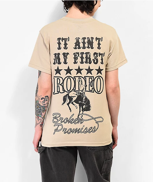 45421-broken-promises-last-rodeo-tan-t-shirt-1.webp Broken Promises Last Rodeo Tan T-Shirt