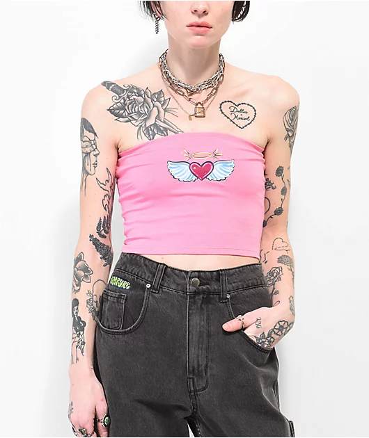 45434-a.lab-rayne-angel-heart-pink-tube-top-4.webp A.LAB Rayne Angel Heart Pink Tube Top