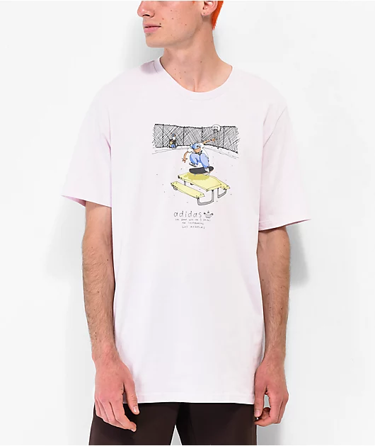 adidas Henry Jones LA Pink T-Shirt